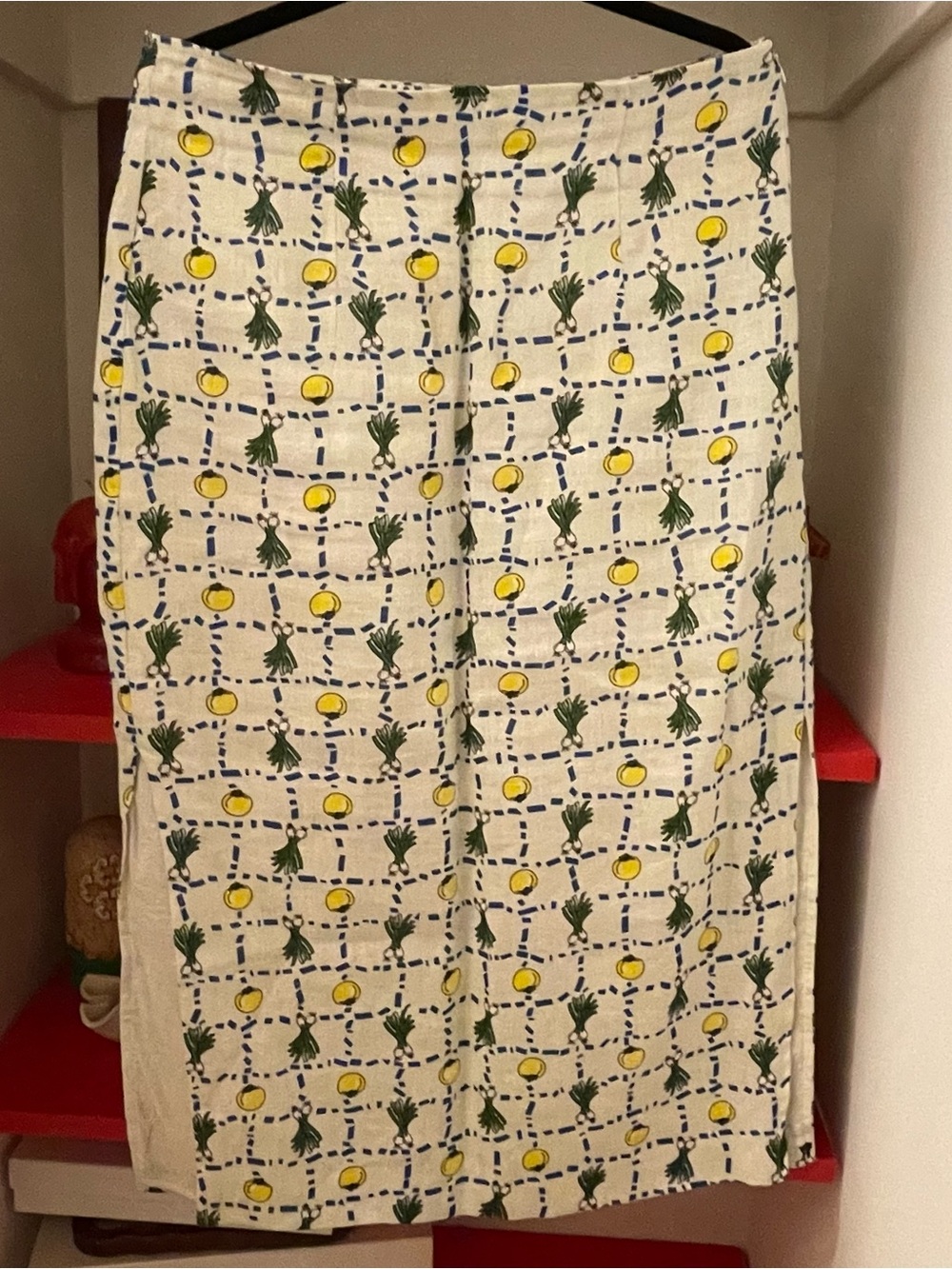 Staud linen onion skirt
